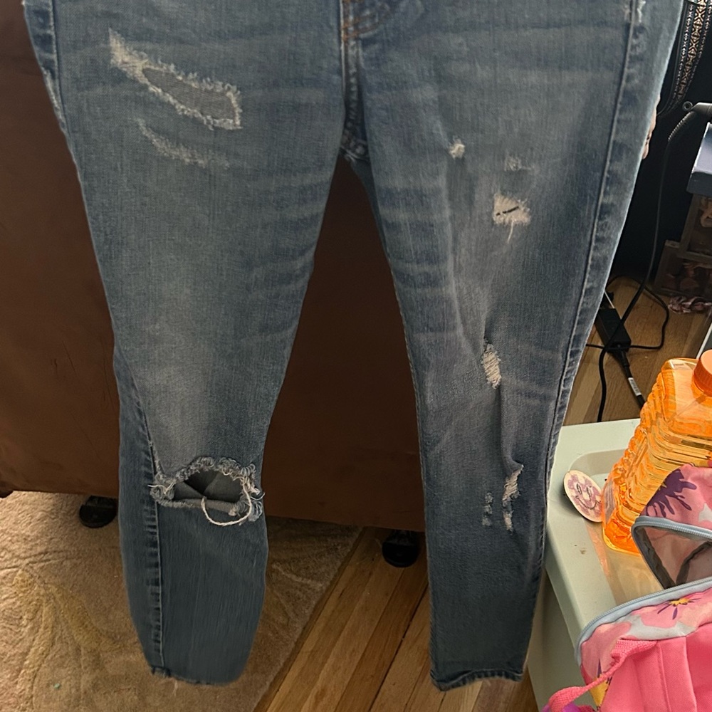 Blue Skinny Vintage Wash Jeans